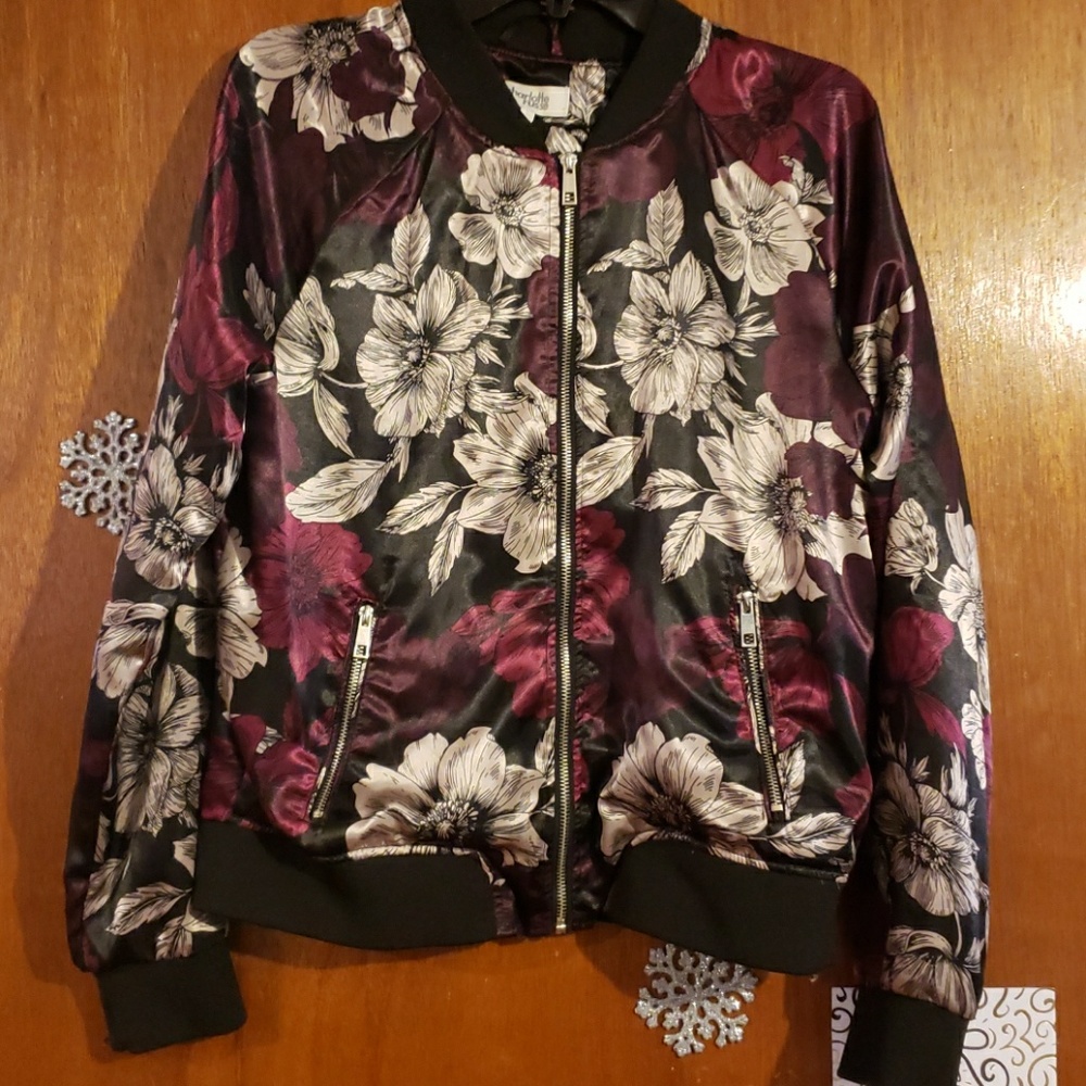 Floral Bomber Jacket
